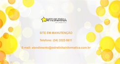 Desktop Screenshot of estrelinhainformatica.com.br